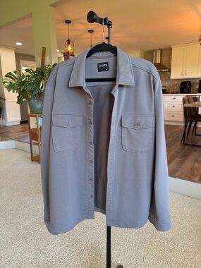 CUTS Men's Gray Overshirt Jacket